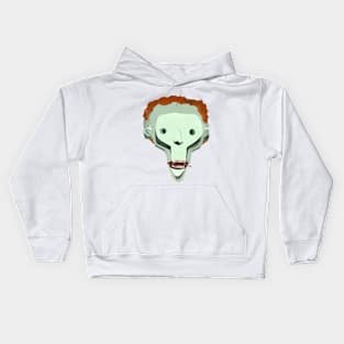 Green Skull Man Kids Hoodie